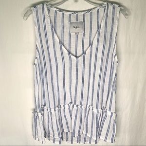 Summer Blue Striped Tank
